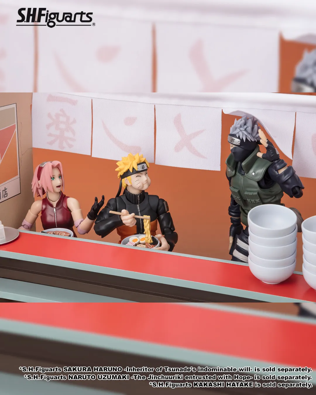 S.H.Figuarts ICHIRAKU RAMEN SET - Imagen 7