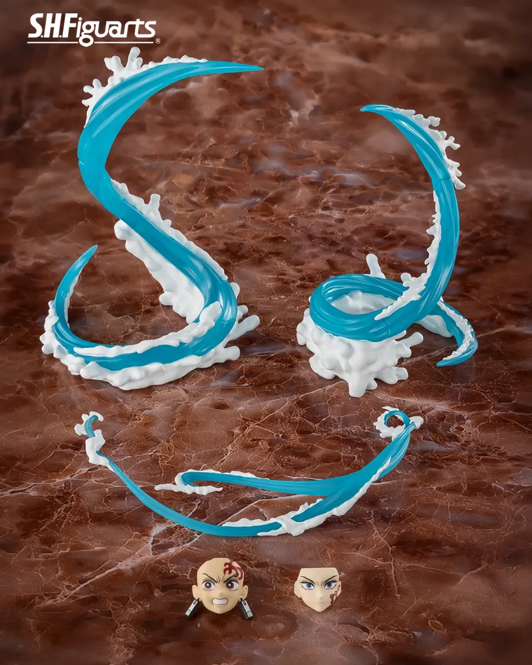 S.H.Figuarts TANJIRO KAMADO & GIYU TOMIOKA WATER BREATHING EFFECT SET 1
