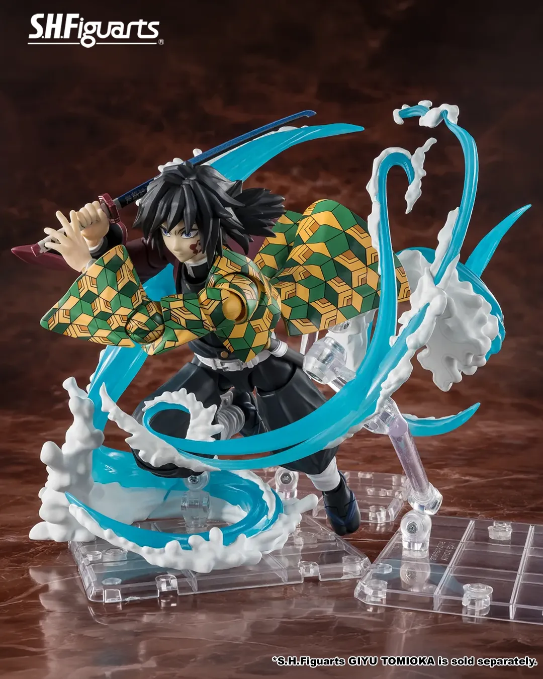 S.H.Figuarts TANJIRO KAMADO & GIYU TOMIOKA WATER BREATHING EFFECT SET - Imagen 4