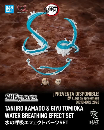 S.H.Figuarts TANJIRO KAMADO & GIYU TOMIOKA WATER BREATHING EFFECT SET