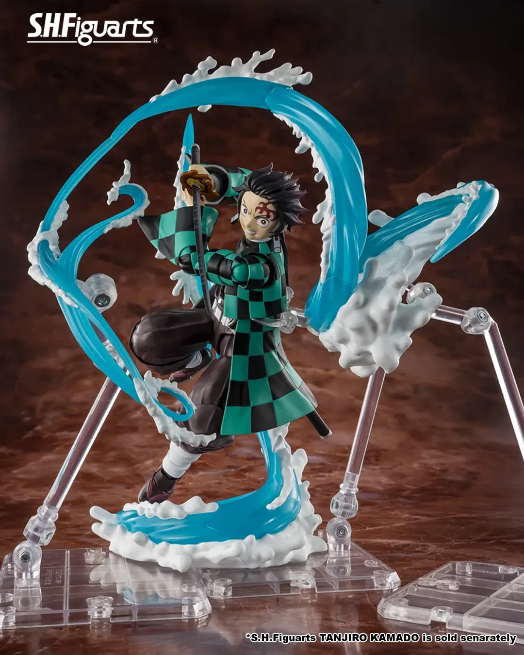S.H.Figuarts TANJIRO KAMADO & GIYU TOMIOKA WATER BREATHING EFFECT SET - Imagen 5