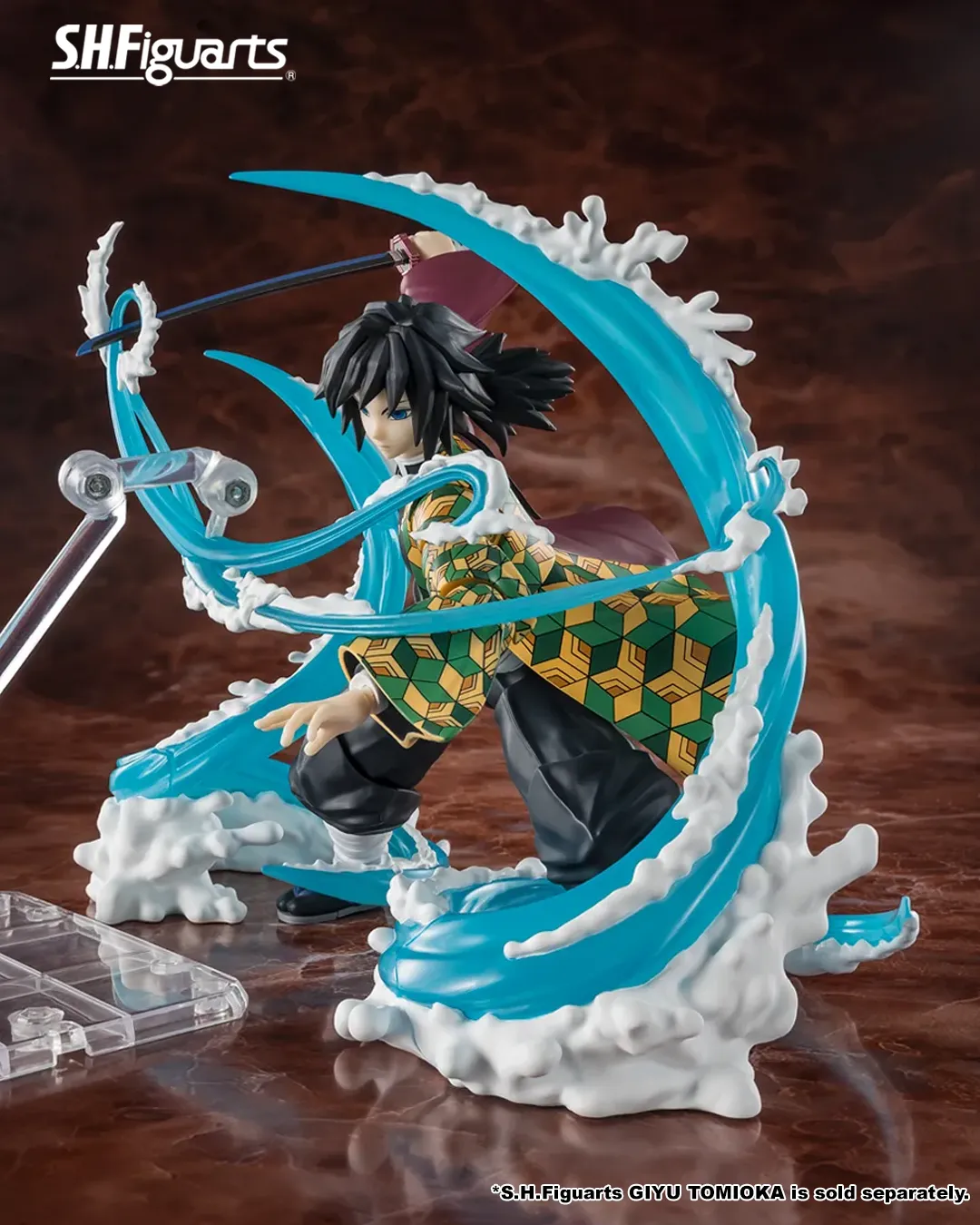 S.H.Figuarts TANJIRO KAMADO & GIYU TOMIOKA WATER BREATHING EFFECT SET - Imagen 6